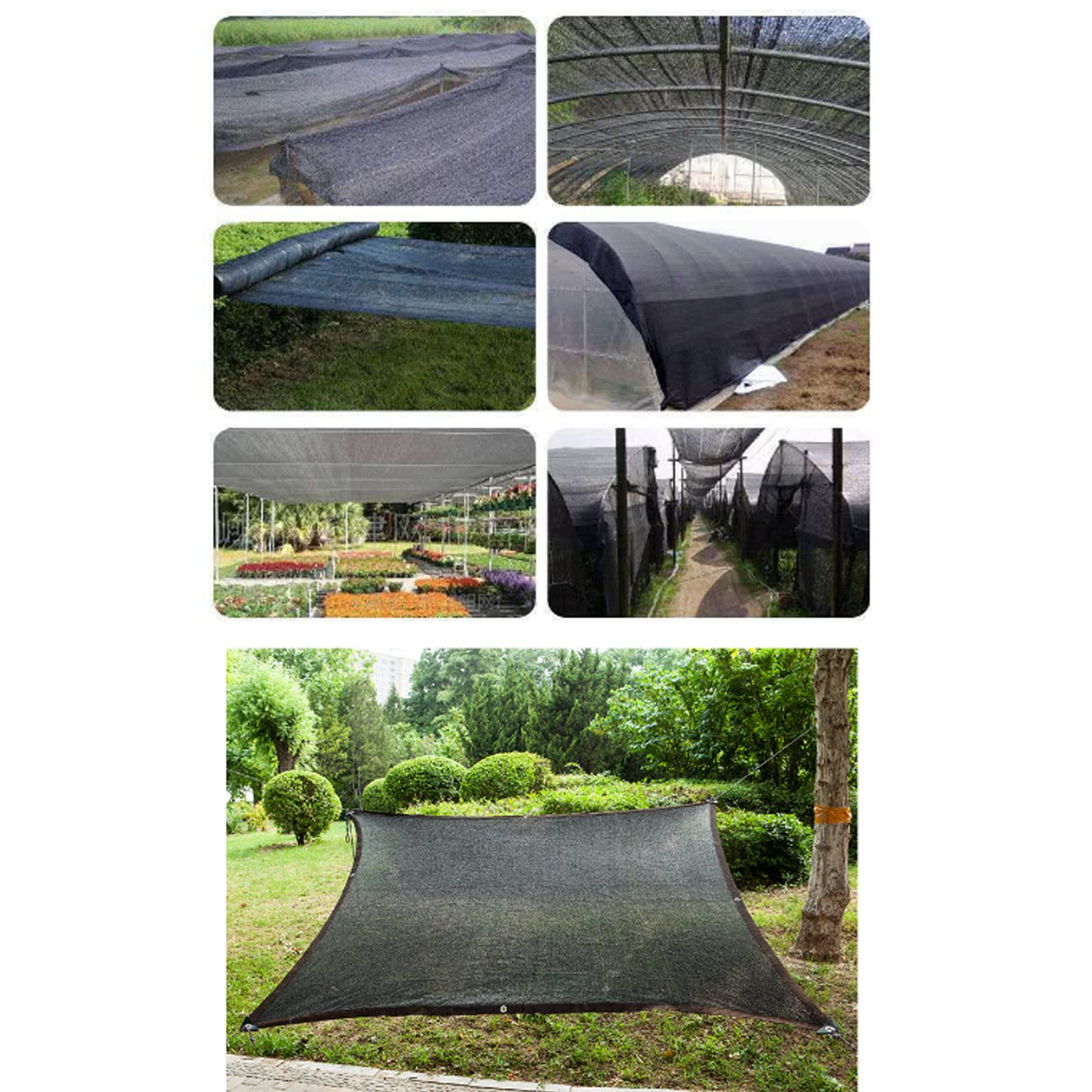 Filet D'Ombrage Voiles pour Patio Protection Solaire à Résistante Voile Ombrage Ajourée Filet Protection Solaire Abat Jour Maille Résistante pour Plantes (4x6m(13.12x19.69ft))