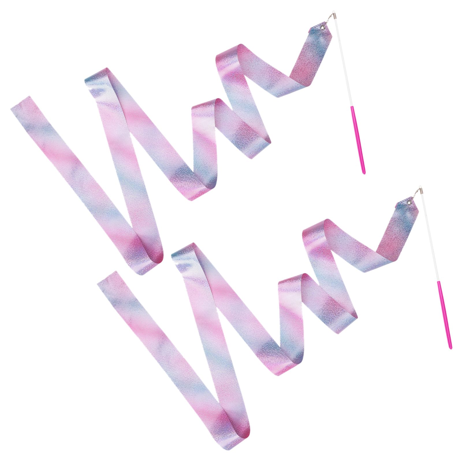 12x Tanzbänder Mit Stab - 2m Gymnastikbänder Für Kinder In Mehrfarbig