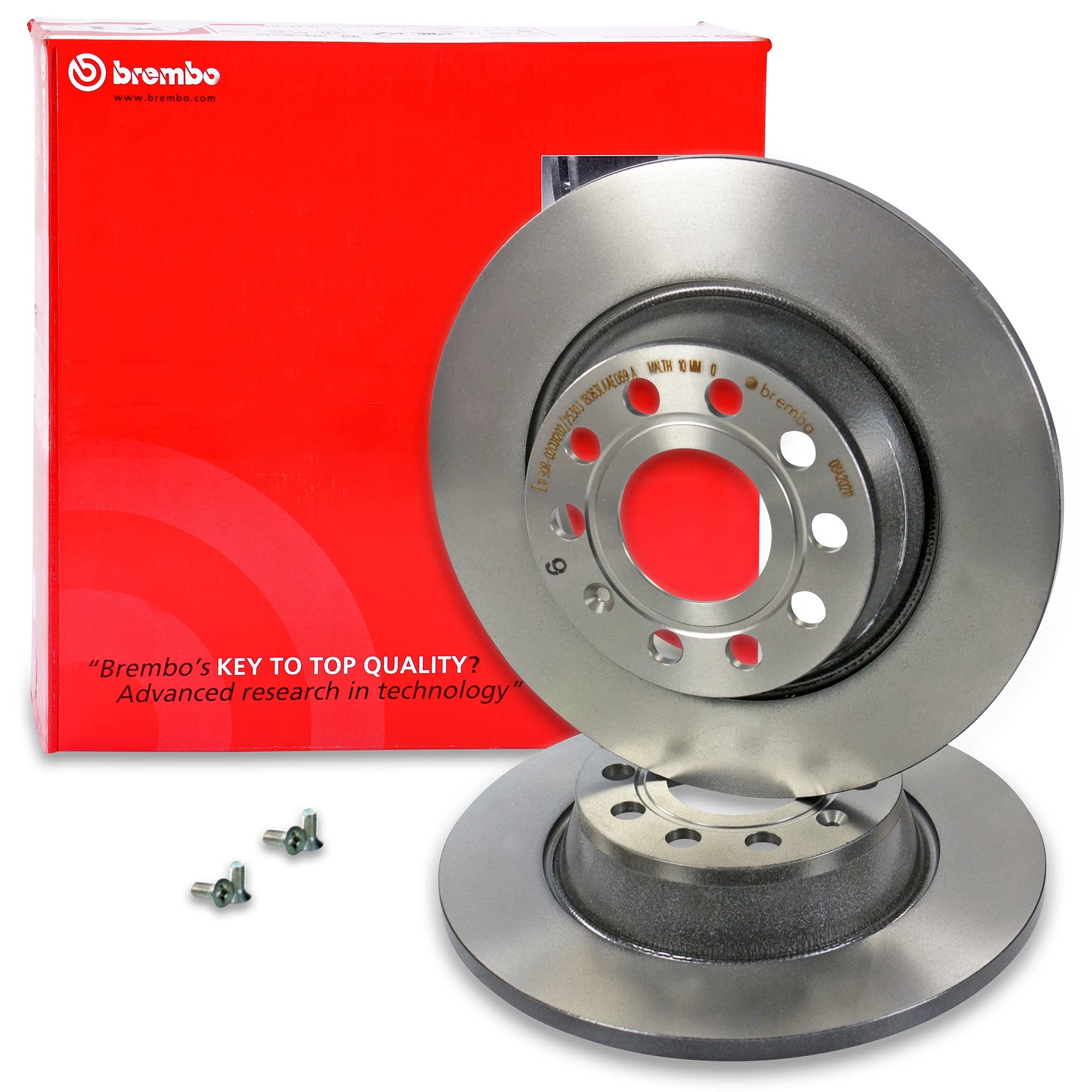 BREMBO Set di freni Coated Disc Line incl. dischi freno anteriori Ø 312 mm ventilati + posteriori Ø 282 mm pieni + pastiglie freno anteriori e posteriori + contatto di usura