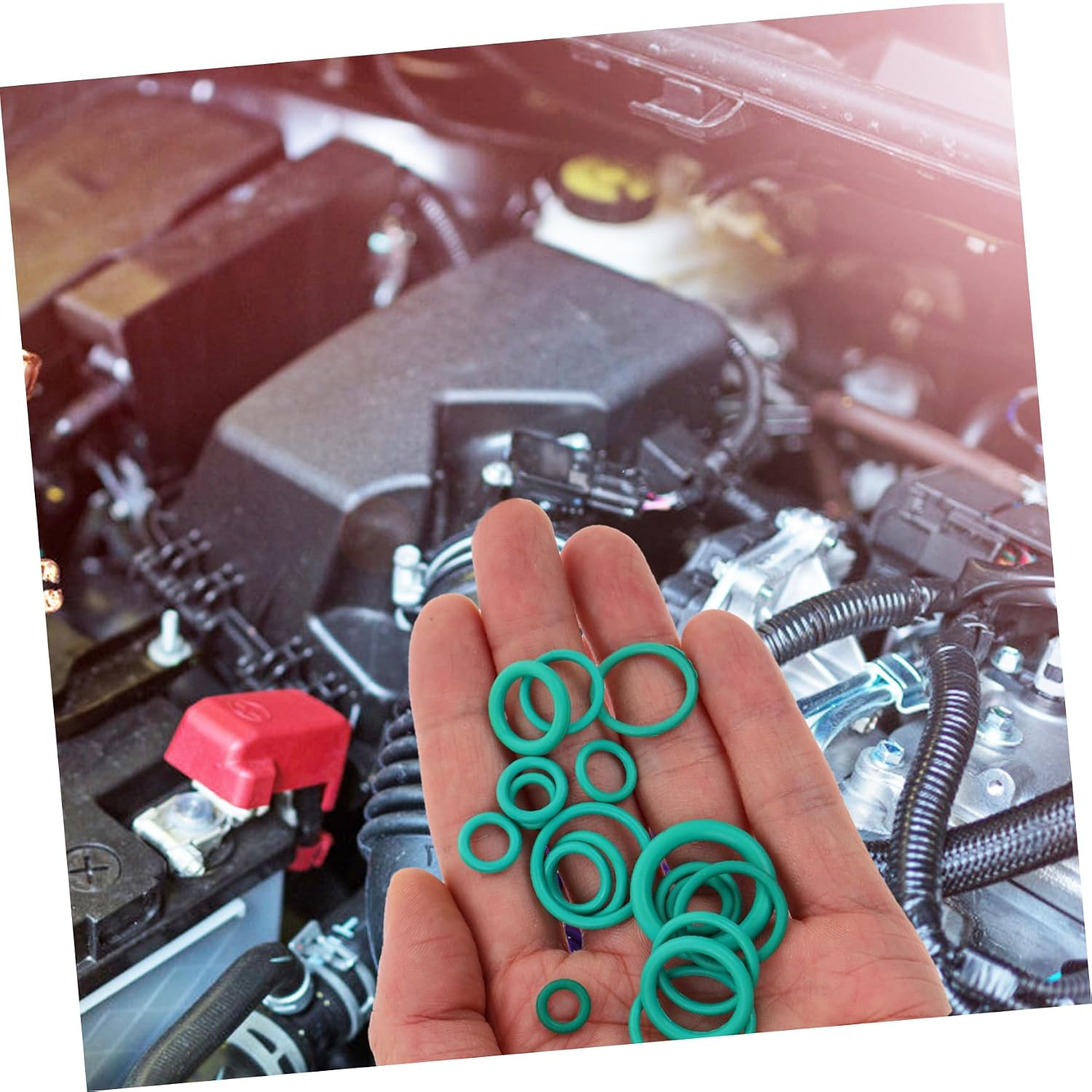 SOLUSTRE Car Air Conditioning Compressor Gasket 270pcs Sealing Assortment for Vehicle Repair