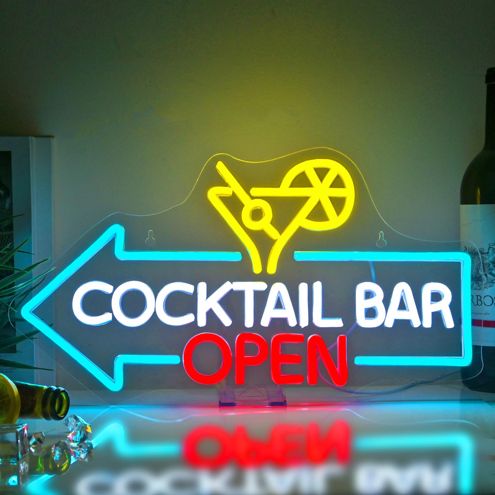 NOXET Cocktails Bar Open Neon Sign