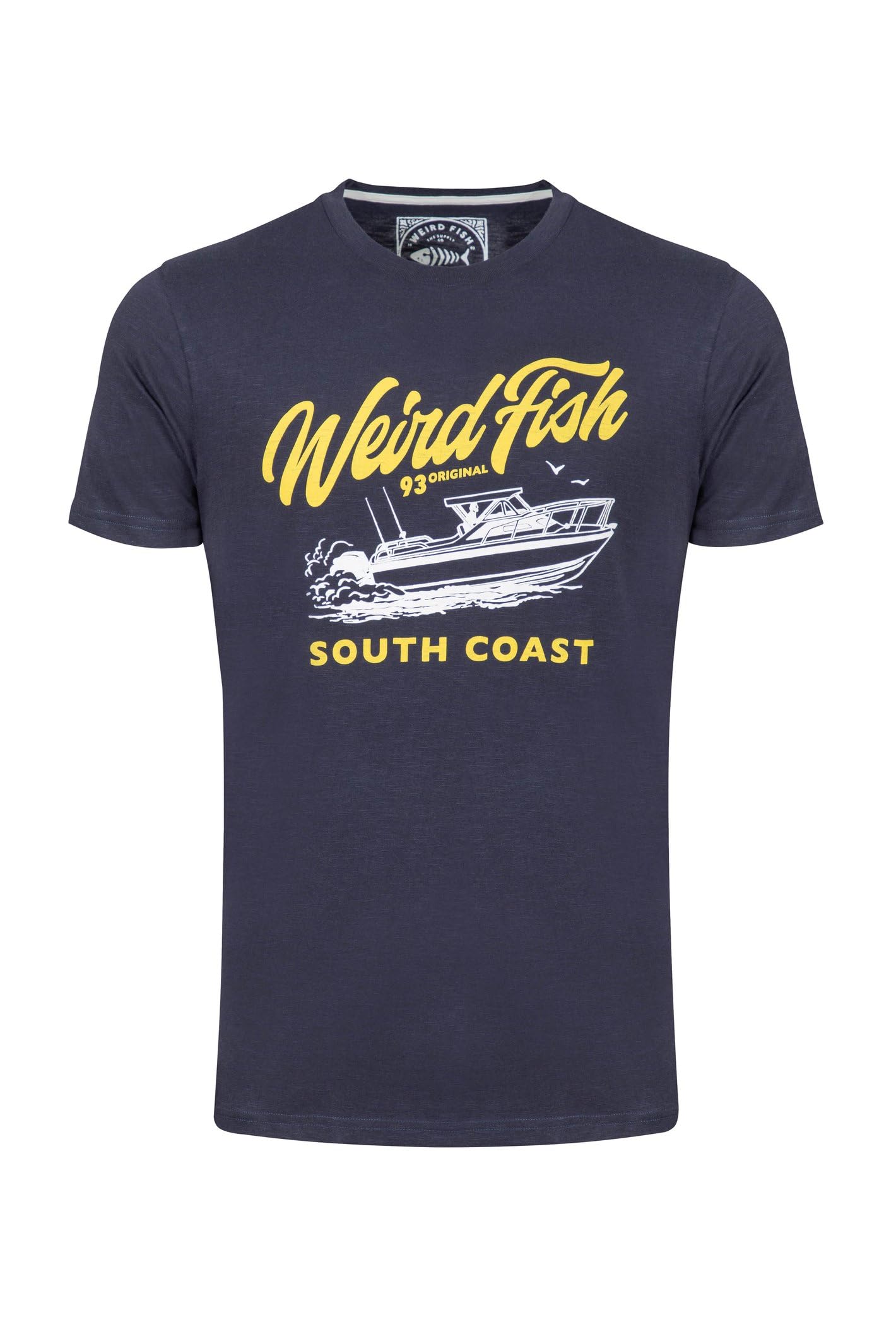 Weird Fish Men's T-Shirt - Graphic Print - L - Midnight
