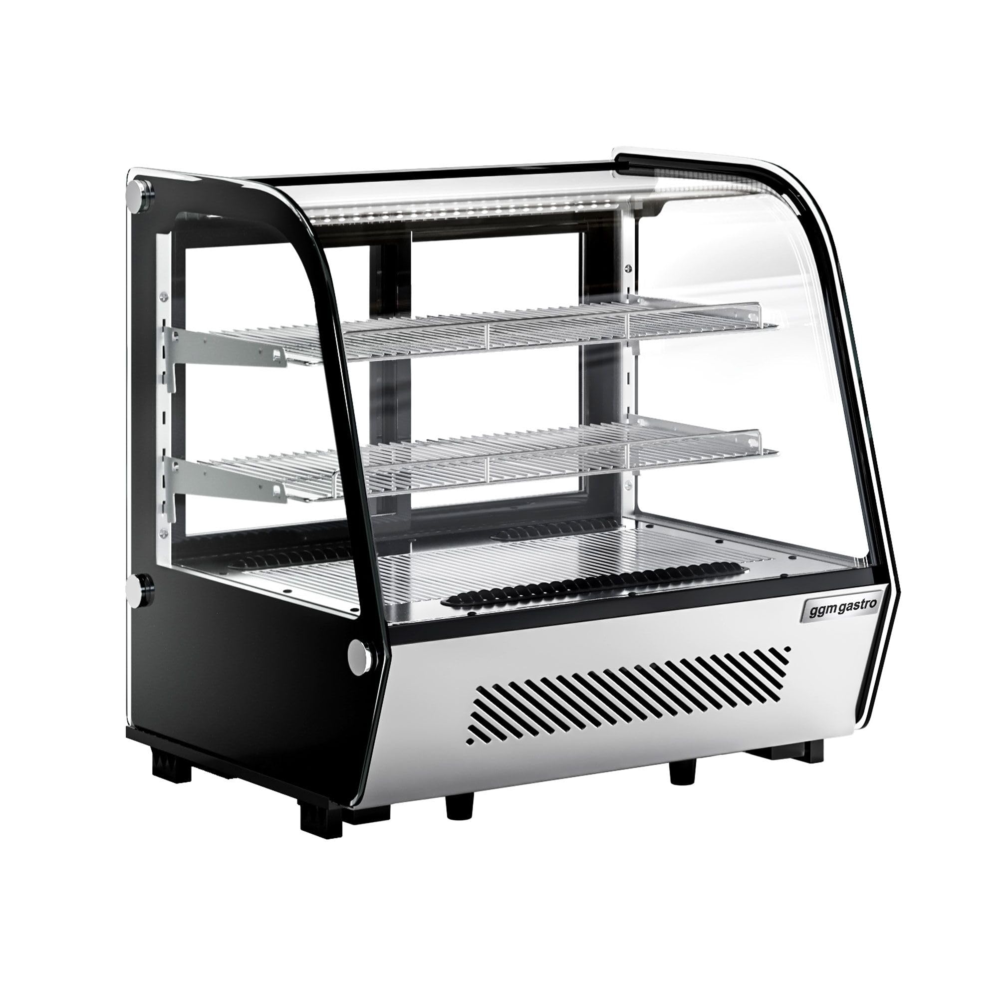 GGM Gastro Tisch-Kühlvitrine 120 l 696x570x686 mm | Optimale Warenpräsentation, energieeffiziente LED-Beleuchtung, intuitive digitale Steuerung, robuste Doppelverglasung