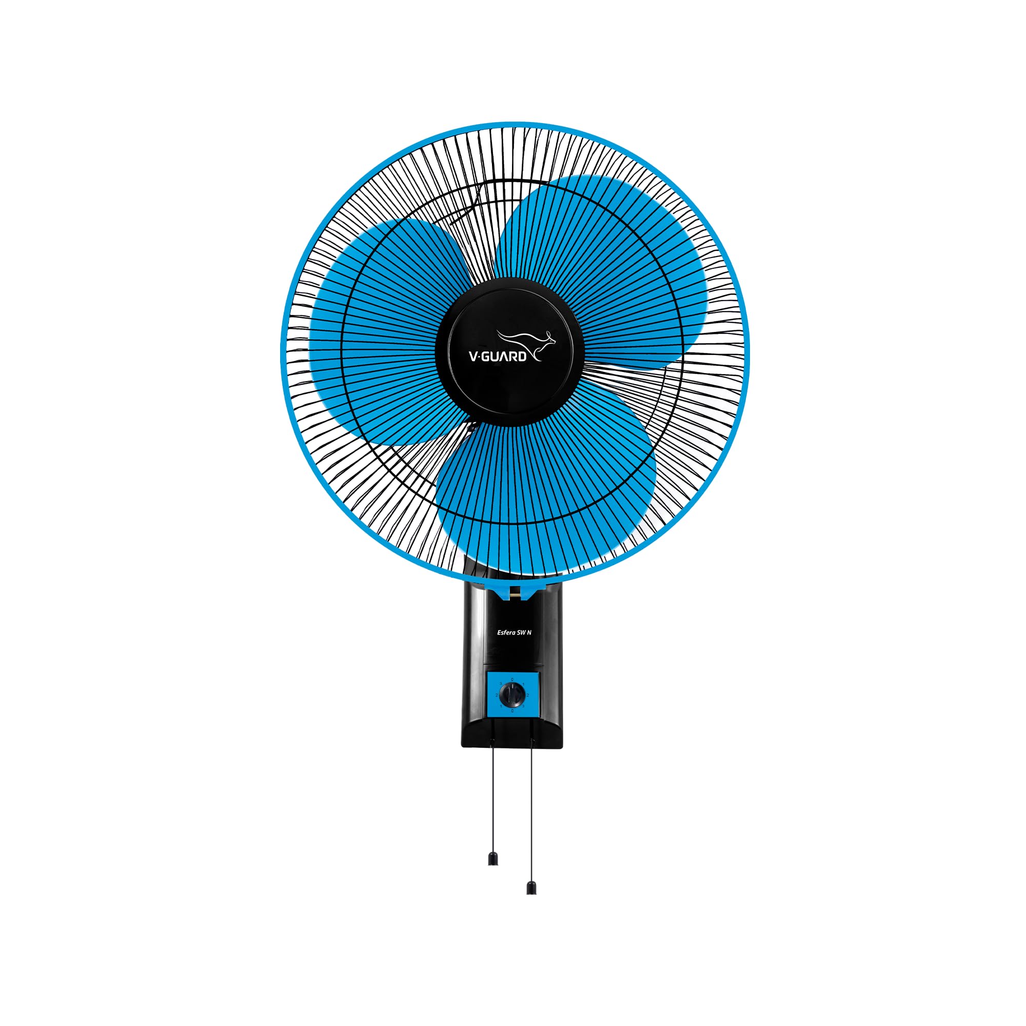 V-Guard Esfera SW N Wall Mount Fan For Bedroom | 3 Speed Settings | 1350 RPM Powerful Motor | Corrosion Resistant Metal Guards| Blue Black | 40 cm(400mm) (B09VPPTR3C) Amazon Price History, Amazon Price Tracker