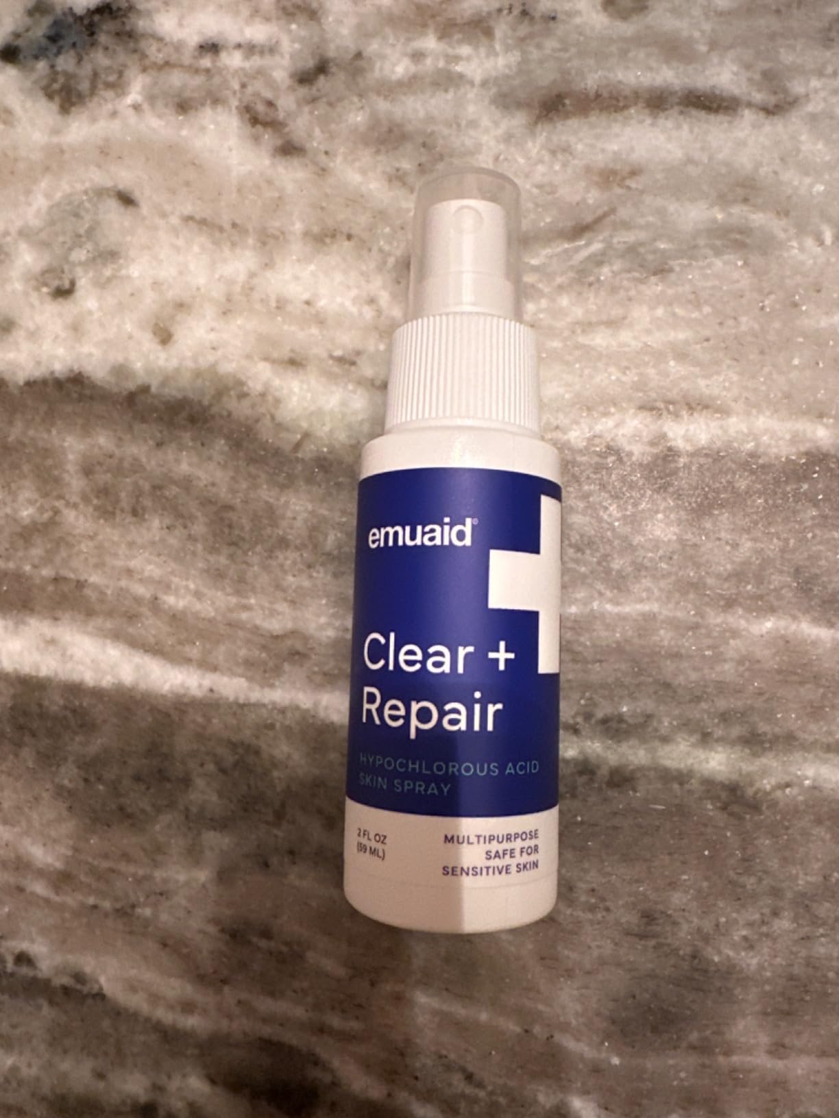 emuaid Clear + Repair Hypochlorous Acid Skin Spray, Hydrating Face and Mist Protection, Multi-Use Care for Sensitive Skin, Travel Size, 1 Pack
