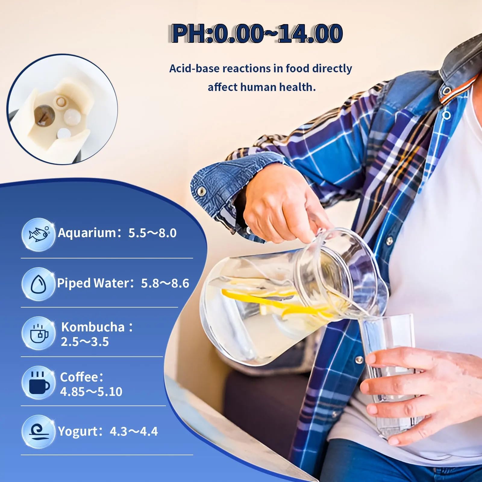 Tester rozpuszczonego wodoru 4 w 1 zestaw testowy temperatury PH ORP H2 miernik ppm analizator czystości wody do basenu z wodą pitną