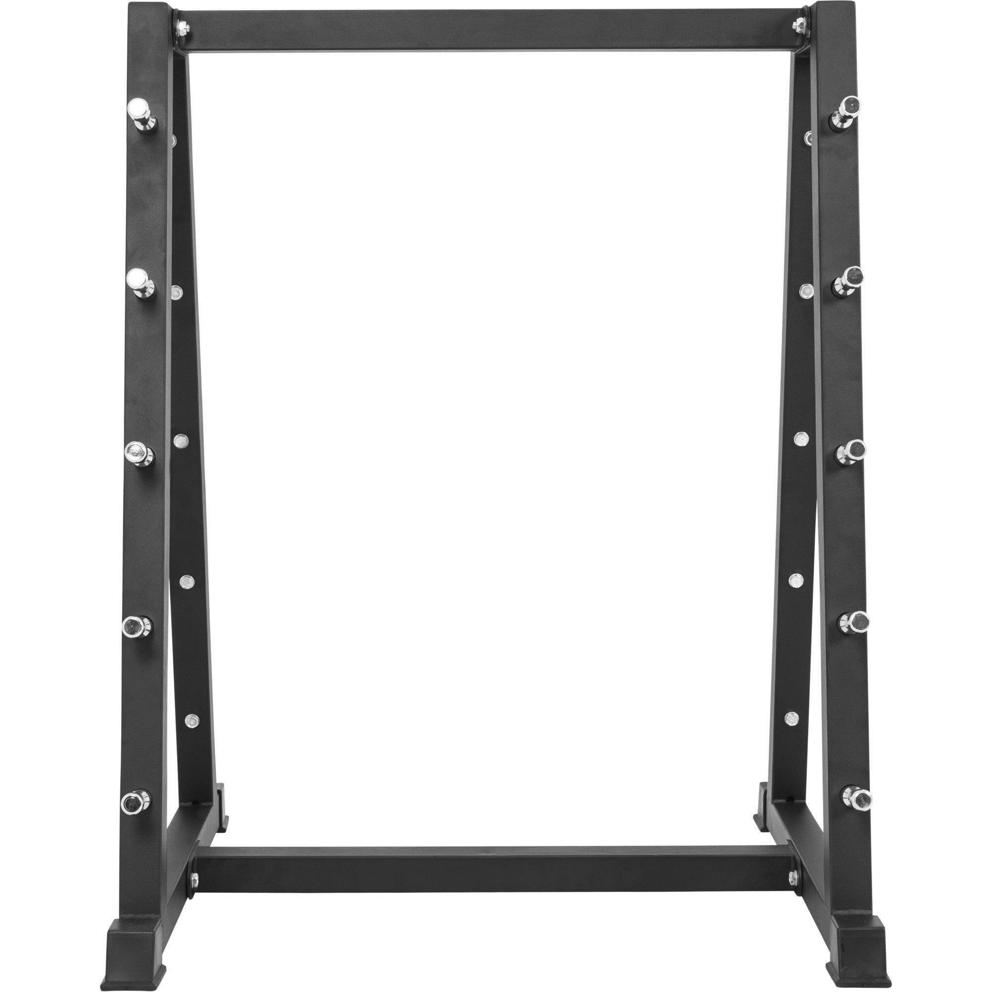 GORILLA SPORTS® Rastrelliera per Bilancieri - 113 x 89 x 79cm, Carico Massimo 400kg, Gomma, Nero - Supporto Bilanciere e Barre, Porta Pesi, Rack, Sollevamento, Fitness, Palestra, Allenamento