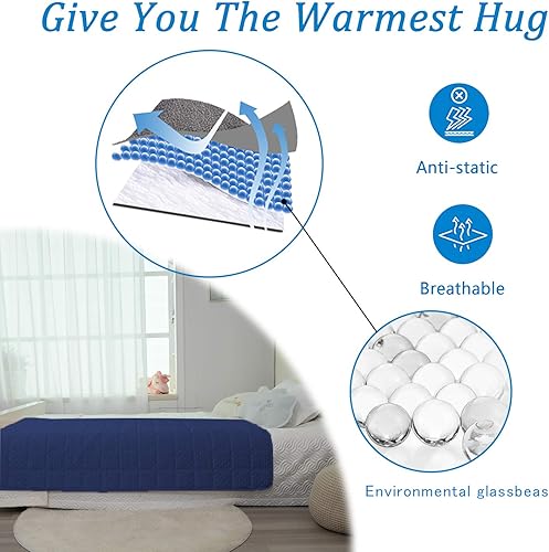 Miniatura 5 de CHHKON Manta con peso para niños y adolescentes (estilo 2, 36 x 48 pulgadas, 5 libras)