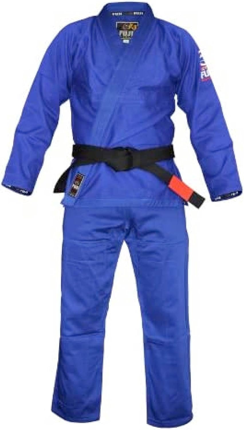 FUJI Lightweight Brazilian Style Jiu Jitsu Uniform, BJJ Uniform with Pearl Weave Fabric Jacket and Bungee Drawstrings