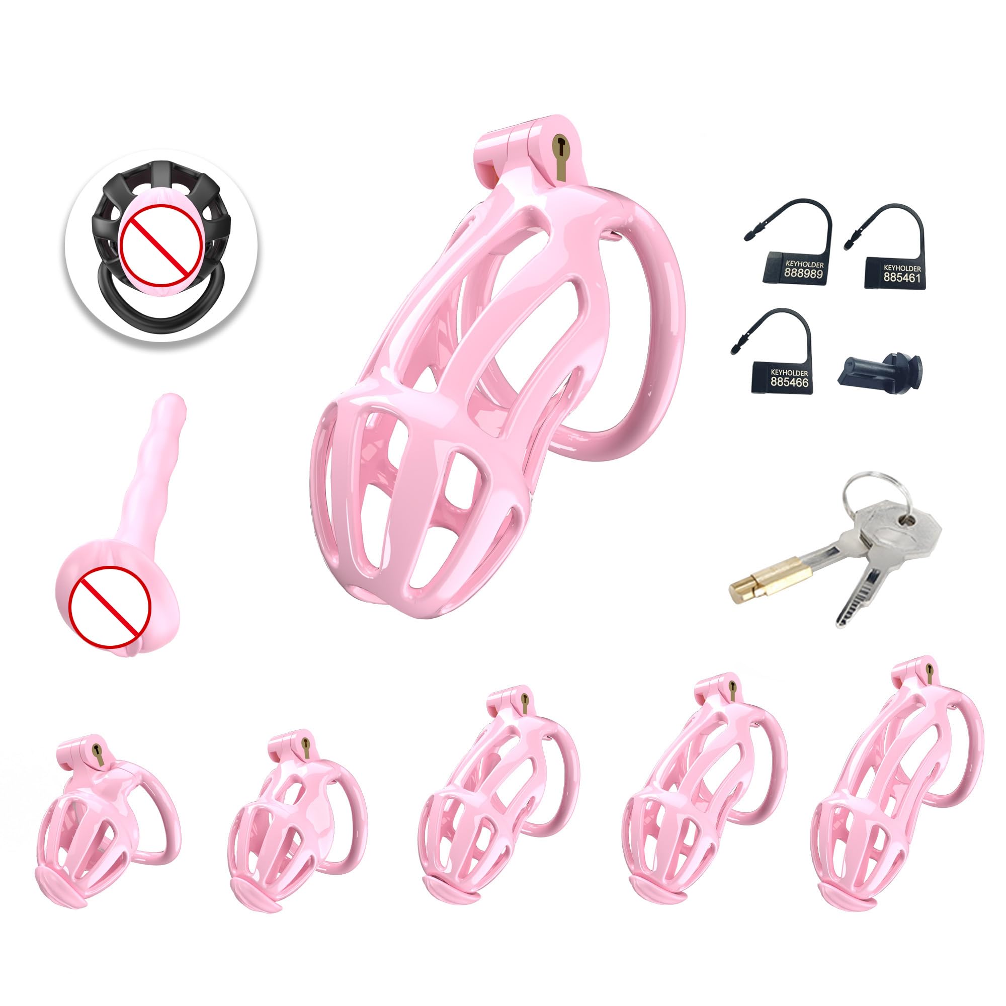 Chastity Cage Pene Jaulas De Pene En Bondage Chastity Cage Uomo Cintura Castità Per Uomo Penis Cage Gabbia Pene Cock Cage Sex Toy Gabbia Castità Per Uomo (B2P)