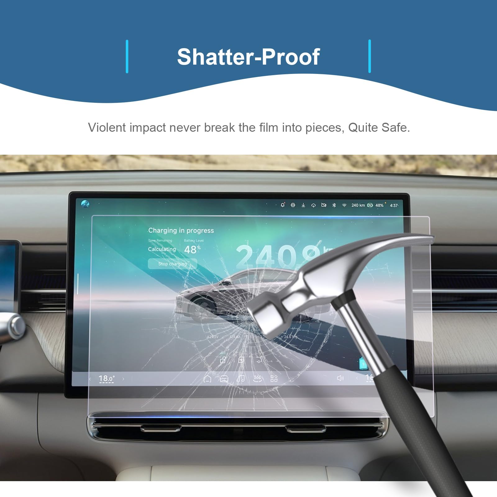 GAFAT Compatible con nuevo 2025 Xpeng G6 2026 2027 15,6 pulgadas, protector de pantalla de vidrio templado para pantalla táctil X peng 2026 de 15,6 pulgadas, accesorios Xpeng G6, HD, 9H resistente a