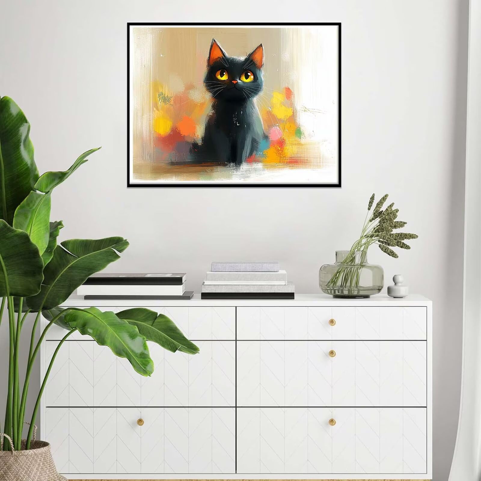 Dessin animé Peinture Numero Adulte, Avec Pinceau Acrylique 60x80cm j0-741