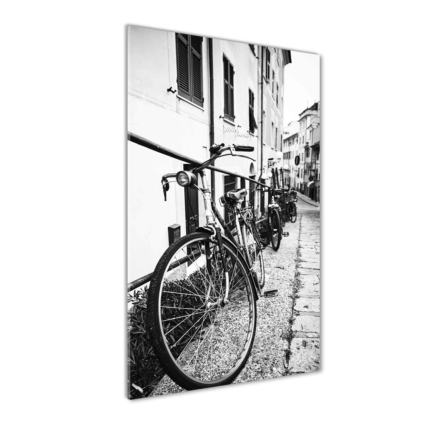 Image sur verre vélos de ville déco panoramique cuisine salon