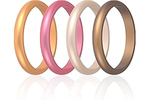 Essential Stackable Silicone Rings for Women - Comfort and Style in Every Pack
