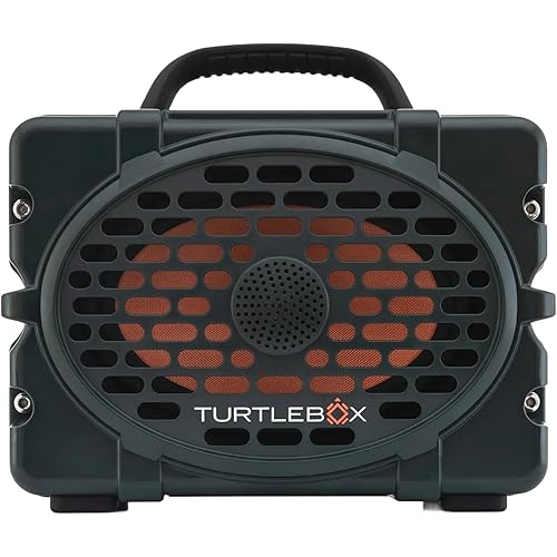 Turtlebox Original Gen 3: Portable Outdoor Bluetooth Speaker – Ultra-Loud (120dB), Waterproof (IP67), Rugged, Impact-Resistant, 3-Day Battery | Party Mode: Unlimited Pairing for Stereo Sound, Green