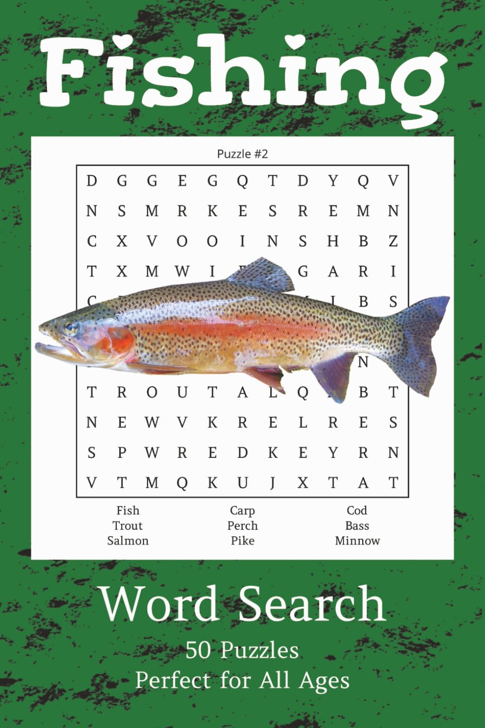 Fishing Word Search: 50 Puzzles Fishing-Themed Word Search Puzzles About Fish, Oceans, Gear & More for Teens, Adults and Seniors