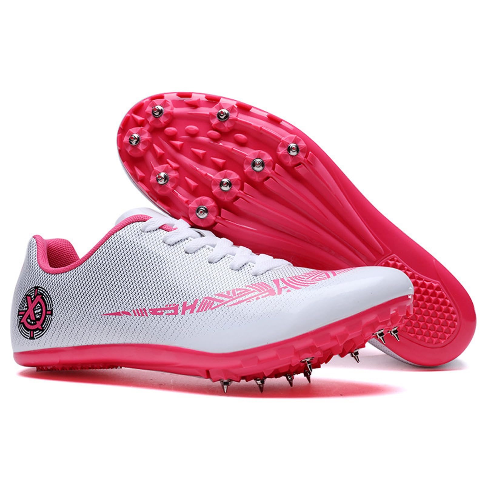SerendipitousWhisper Track And Field Sneaker,Running Spikes Shoes,with Spikes And Sprint Men Women,Non-Slip Youth Sports Shoes,Breathable,for Athletic,Training,Competition