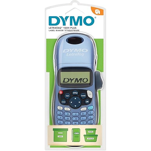 DYMO Label Maker LetraTag 100H Handheld Label Maker, Easy-to-Use, 13 Character LCD Screen, Great for Home & Office Organization