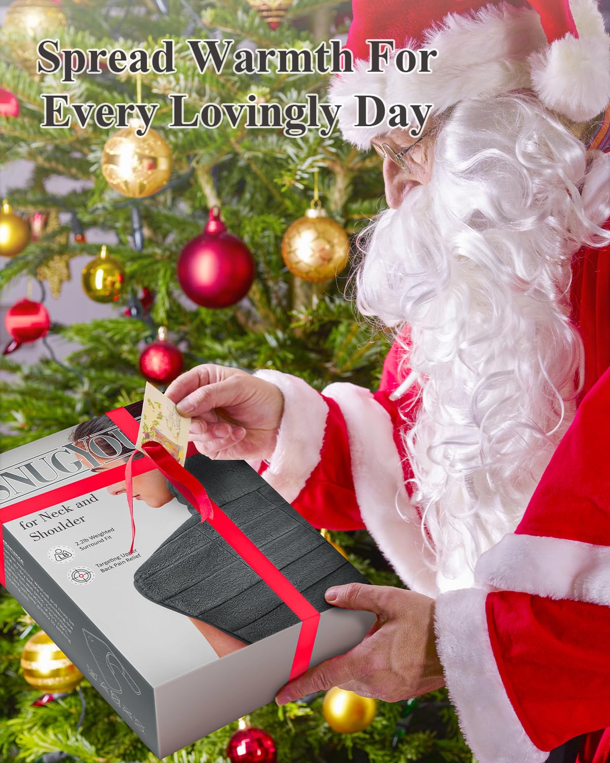 Almohadilla térmica para cuello, hombros y espalda, regalos para el día de la madre para mamá, 24 x 23 XL, envoltura térmica eléctrica grande para aliviar el dolor, regalos para ella, peso de 2 libras