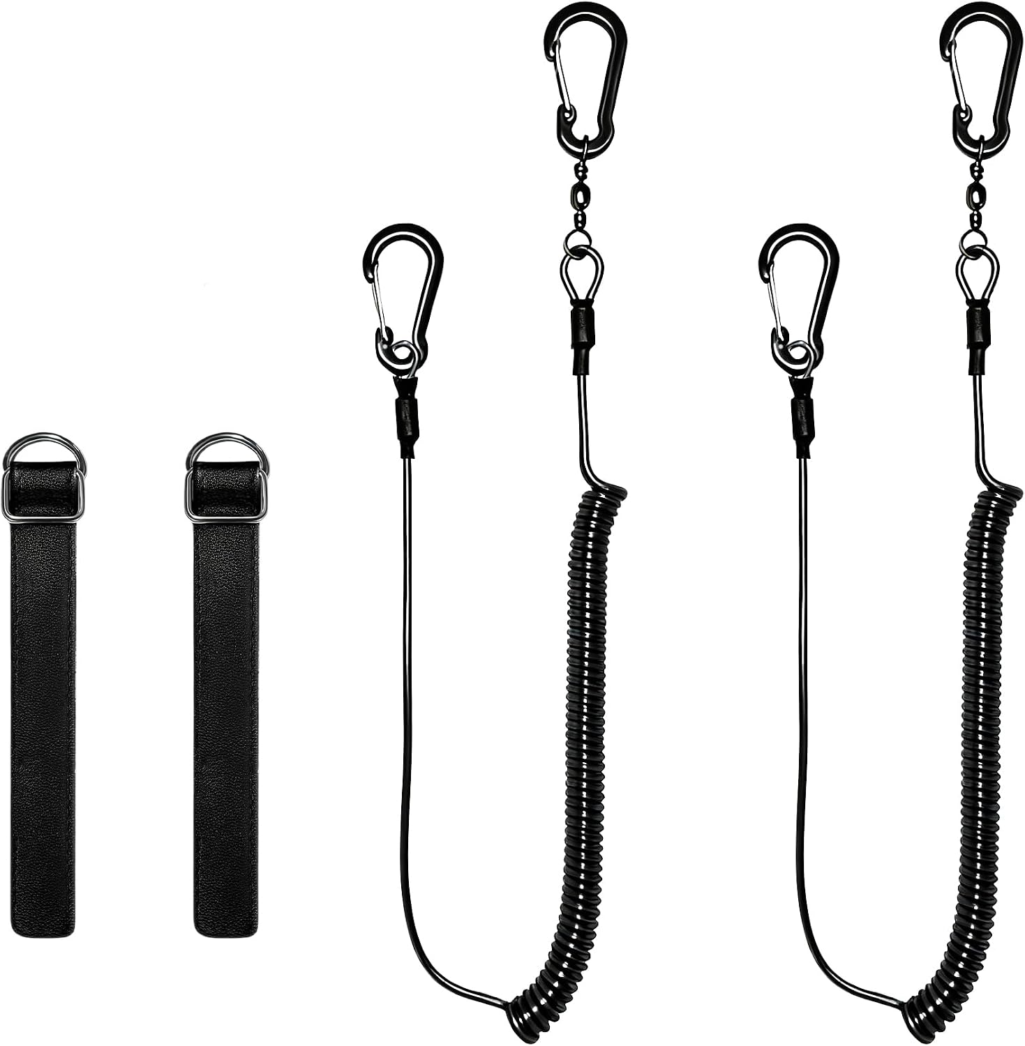 Pristis Safety Protection Fishing Gears Combination, 2 Pack Fishing Pole Tethers & 5L Waterproof Dry Bag, A Neat Option for Angler image 3