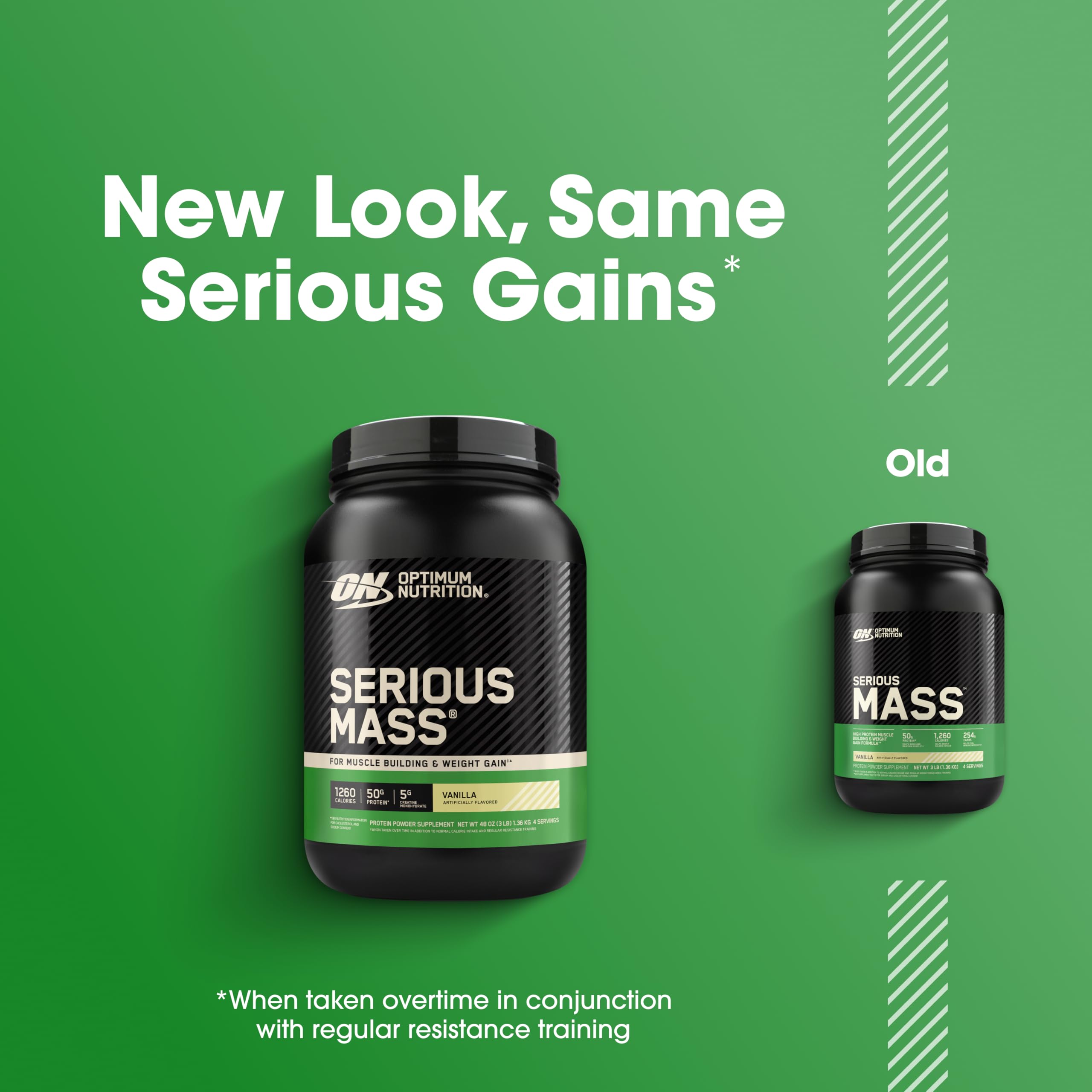 Optimum Nutrition Serious Mass Weight Gainer Protein Powder, Vanilla, 3LB — Amazon image 6