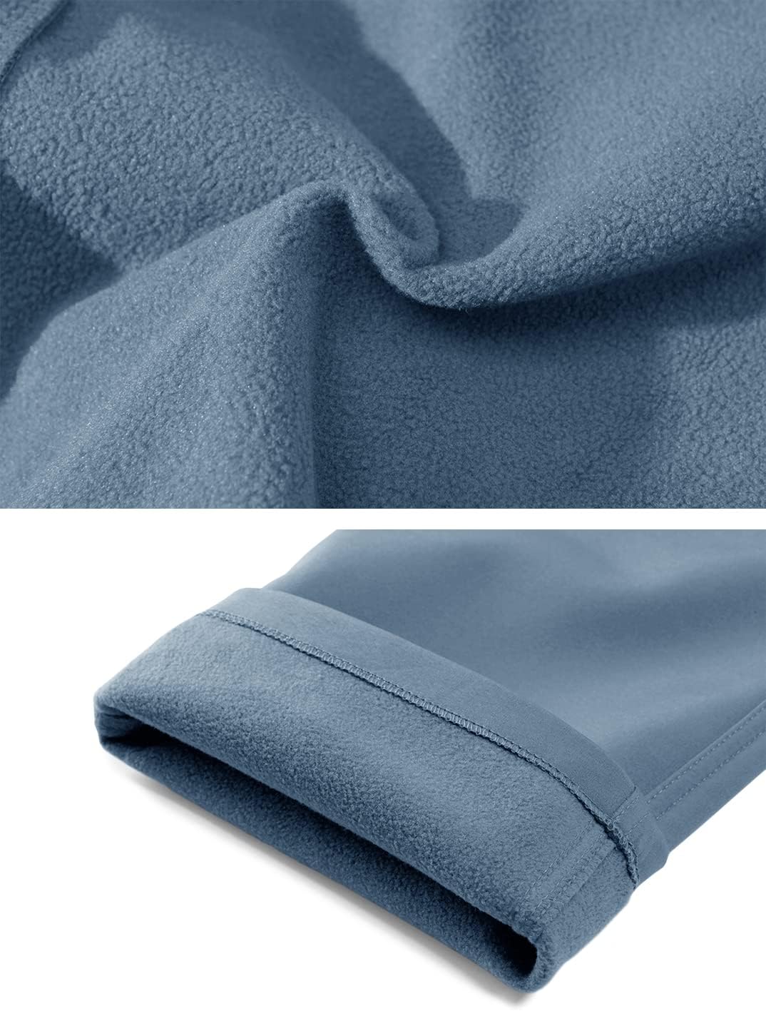 TACVASEN Men's Winter Work Pants Fleece Lined Tactical Snow Ski Pant Waterproof Insulated Cargo Hiking Trousers 9 Pocket - Image 7