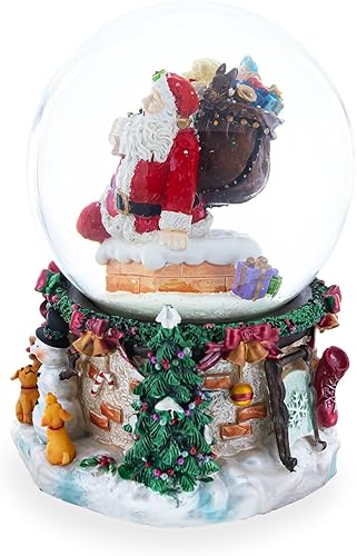 Miniatura 6 de Chimenea de Santa Aventura Musical Agua Nieve Globo