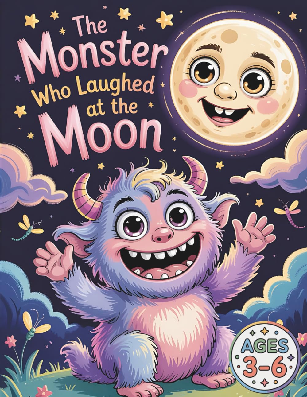 The Monster Who Laughed at the Moon: A Silly Nighttime Coloring Adventure About Friendship and Fun for Kids Ages 3–6