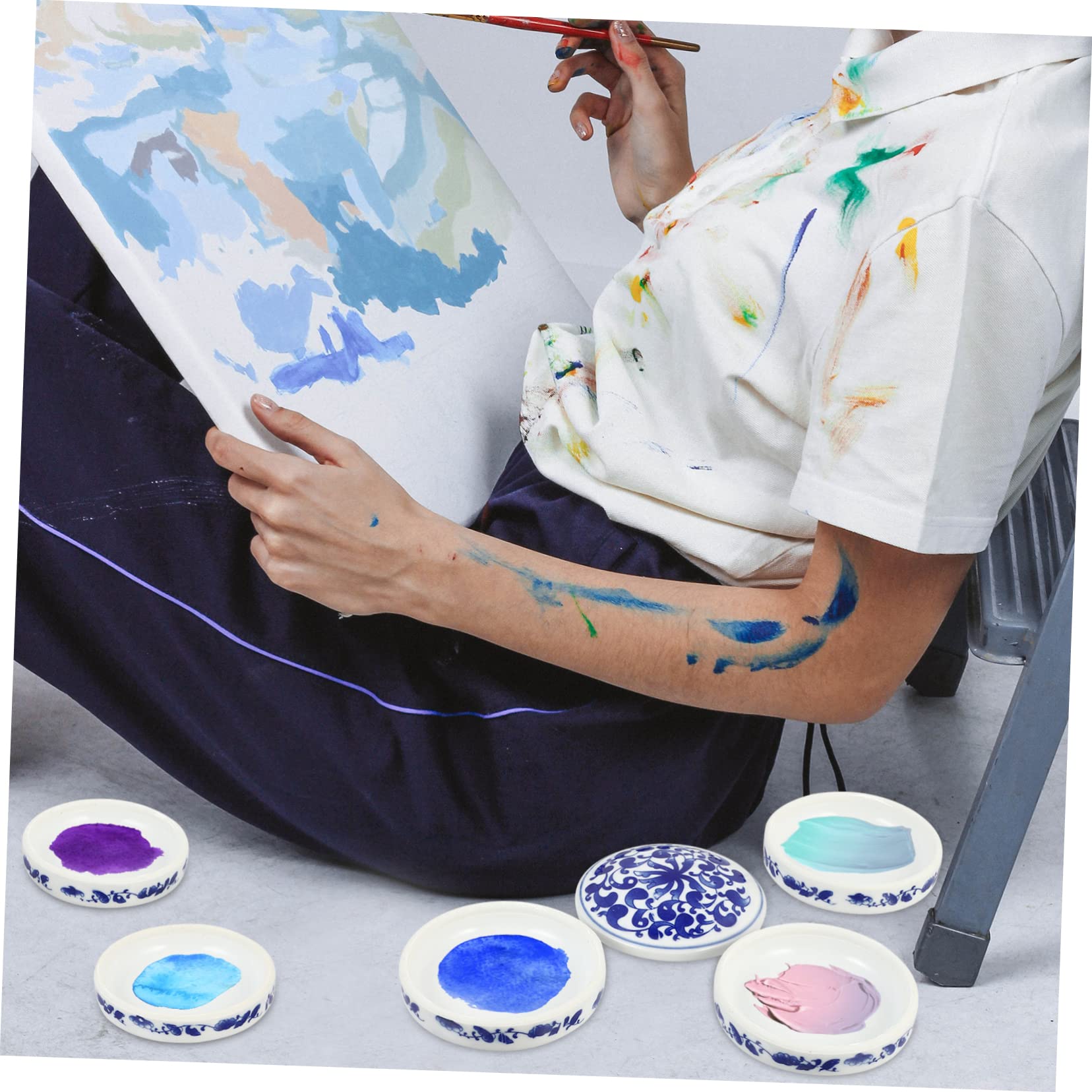 Farbmischpalette 1 Satz Keramik Aquarellmalerei