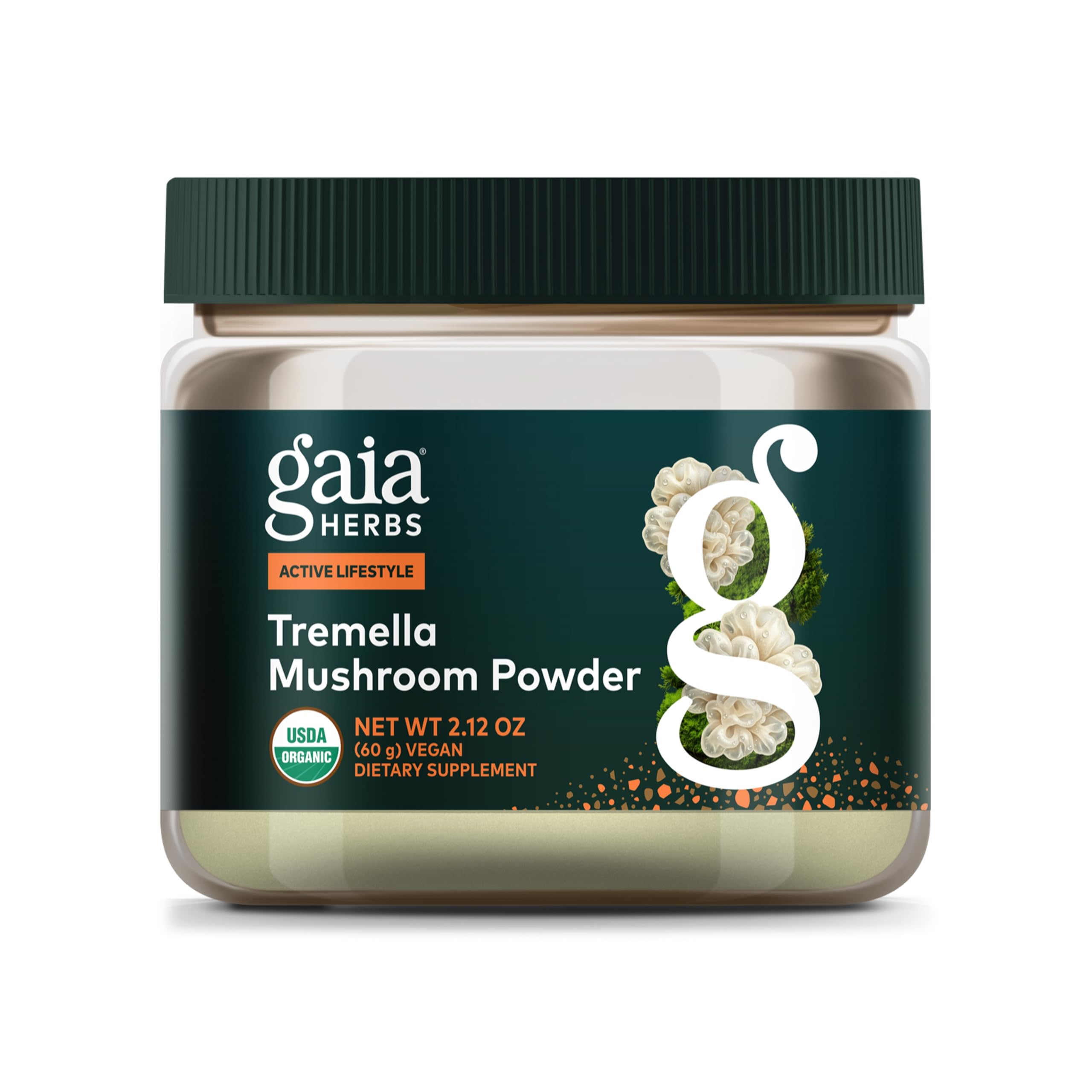 Gaia Herbs Organic Tremella Mushroom Powder, 2.12 oz