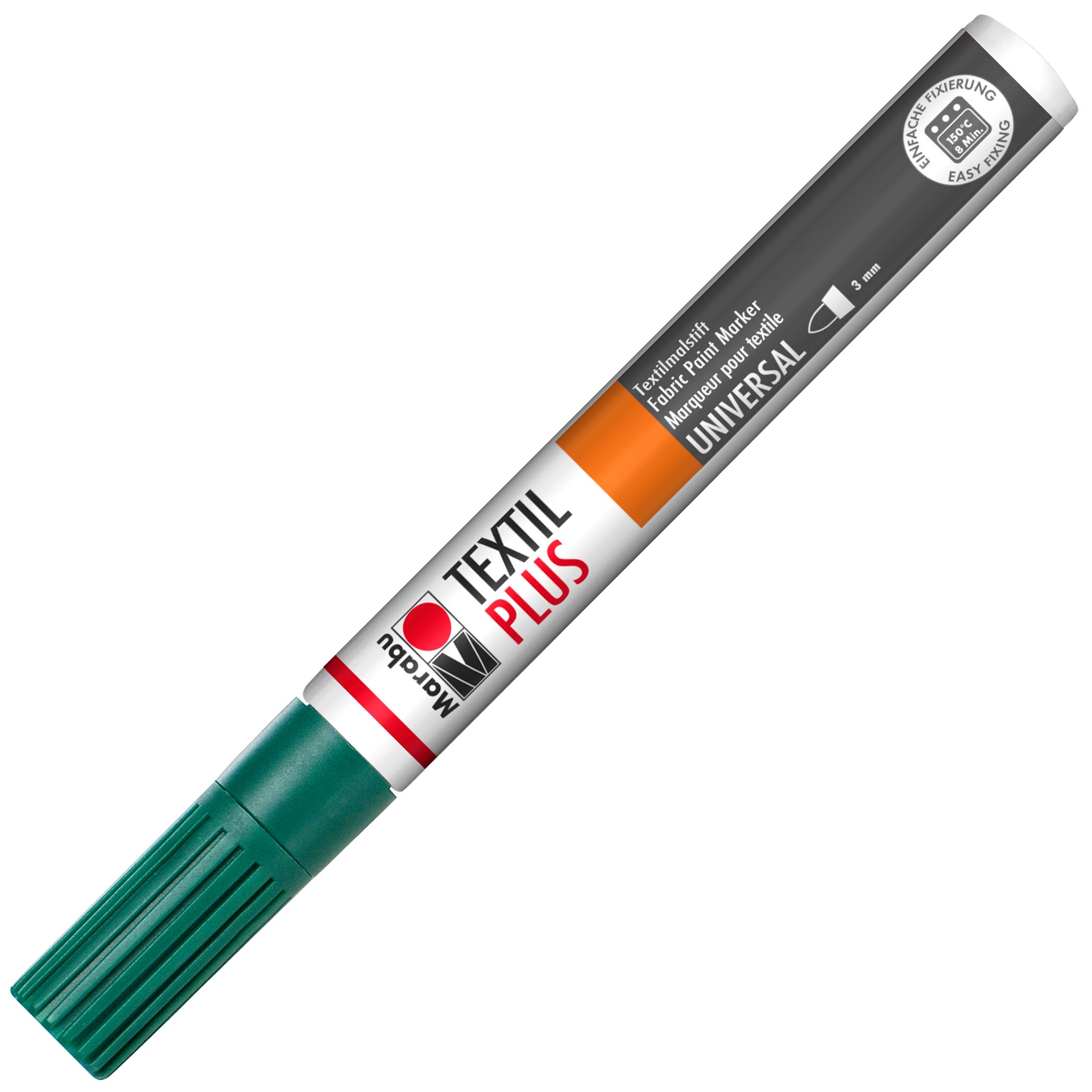 Marabu Textil Painter Plus Fabric Paint Marker Water Based 3mm Dark Green