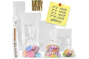 400-Piece Clear Cakesicle Bags with Ties