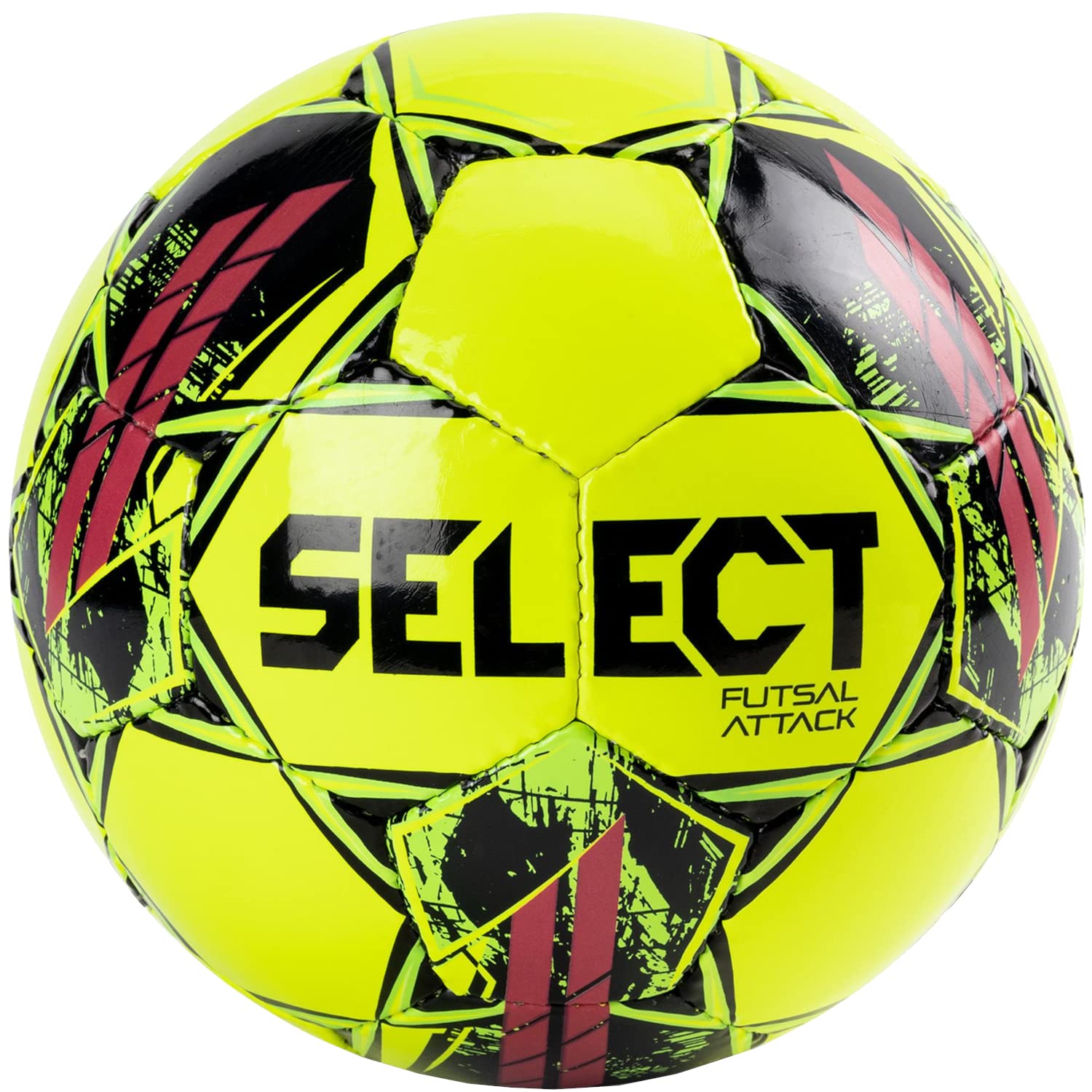 Select Futsal Attack Ball Futsal Attack YEL-BLK, Women, Men's Footballs, Yellow, 4 EU