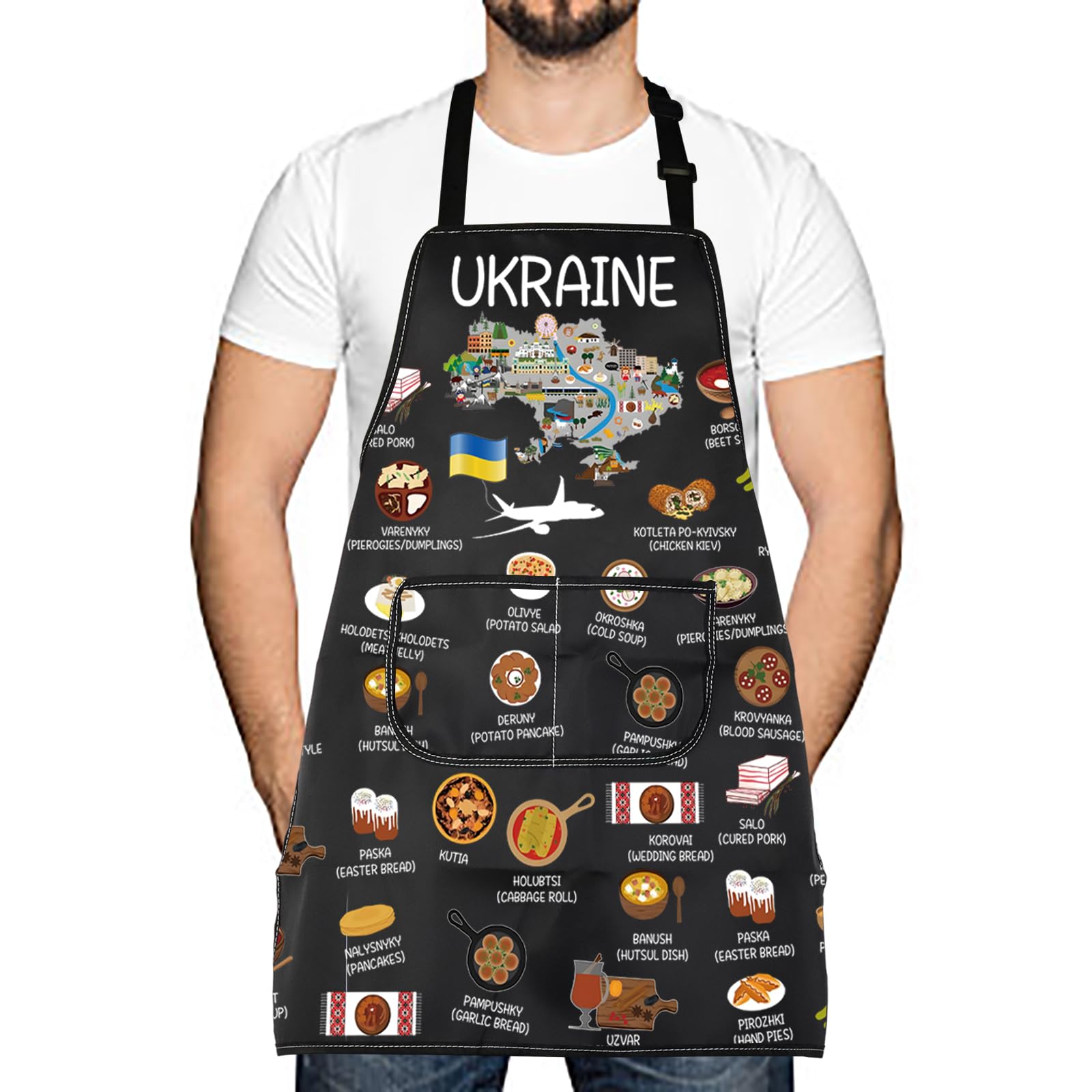 Ukraine Country Map Europe Cuisine Lover Kitchen Apron Mom ...