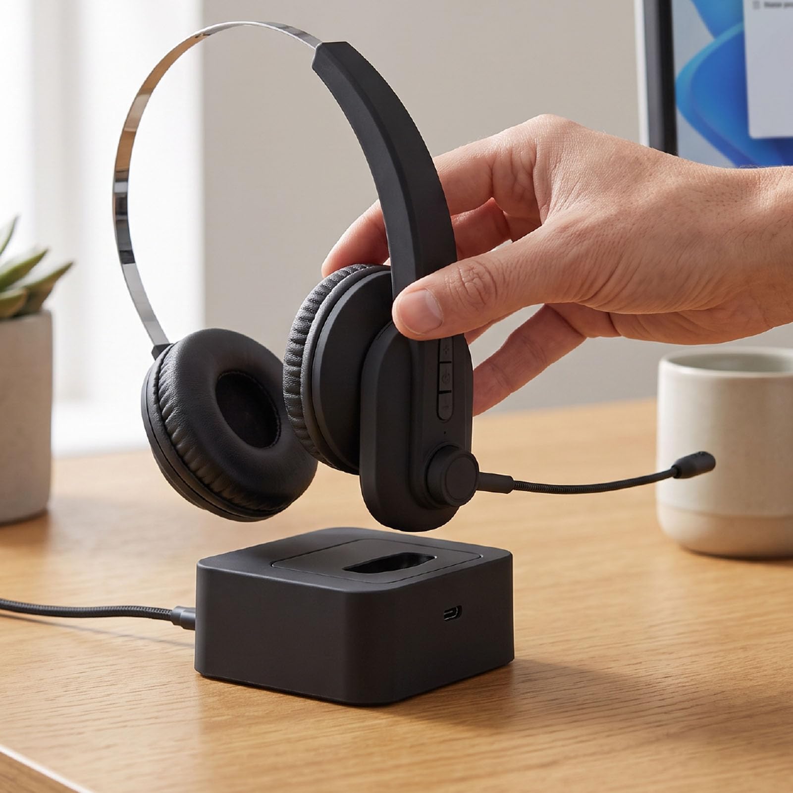Tangxi Casque Bluetooth Trucker, Casque Intra-auriculaire BT 2,4 G avec