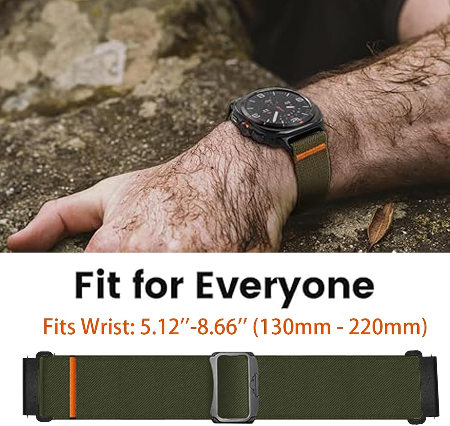 Compatible with COROS PACE Pro Bands, 20mm, 22mm Stretchy Solo Loop Adjustable Nylon Replacement Straps Compatible with COROS PACE Pro / PACE 3 / APEX 2 Pro / APEX Pro / APEX 46mm/APEX 2 / PACE 2 / APEX 42mm Smartwatch