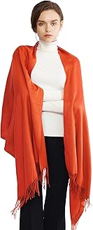 RIIQIICHY Women's Scarf Pashmina Shawls and Wraps for Evening Dress Bridesmaid Wedding Bridal Winter Warm Long Large Scarves