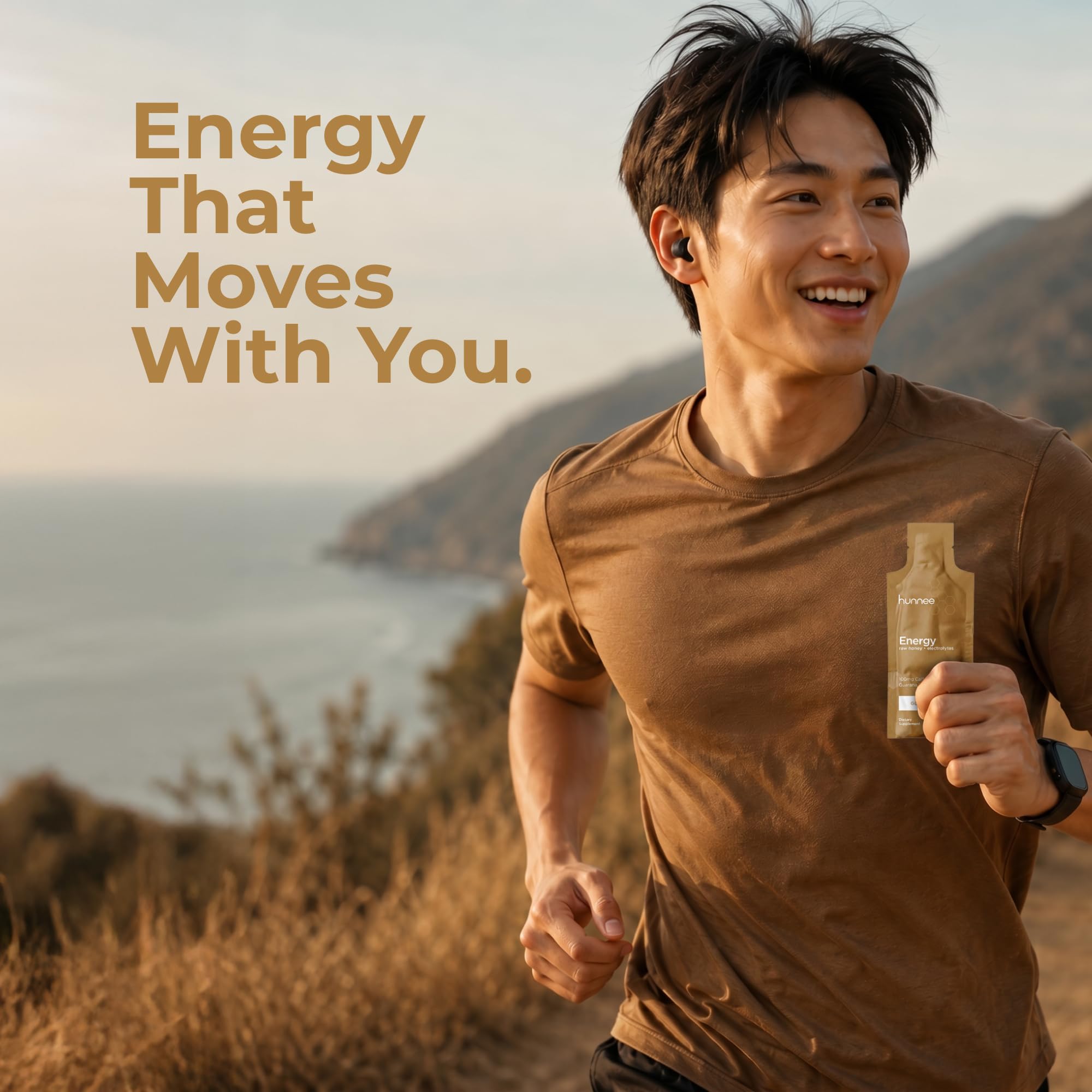HUNNEE Energy, Natural Caffeine, Electrolytes Supplement, 14 Sachet — Amazon image 7