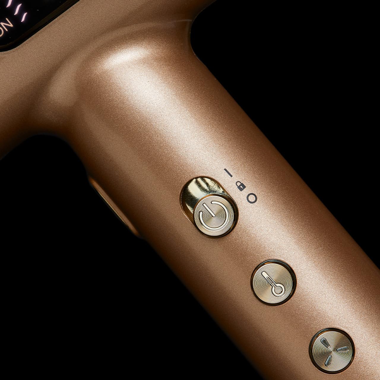 SWISSLISS - Sèche Cheveux La Divine Edition Bronze - Kit de Boucles - Moteur Brushless 120000tr/min - 1800W