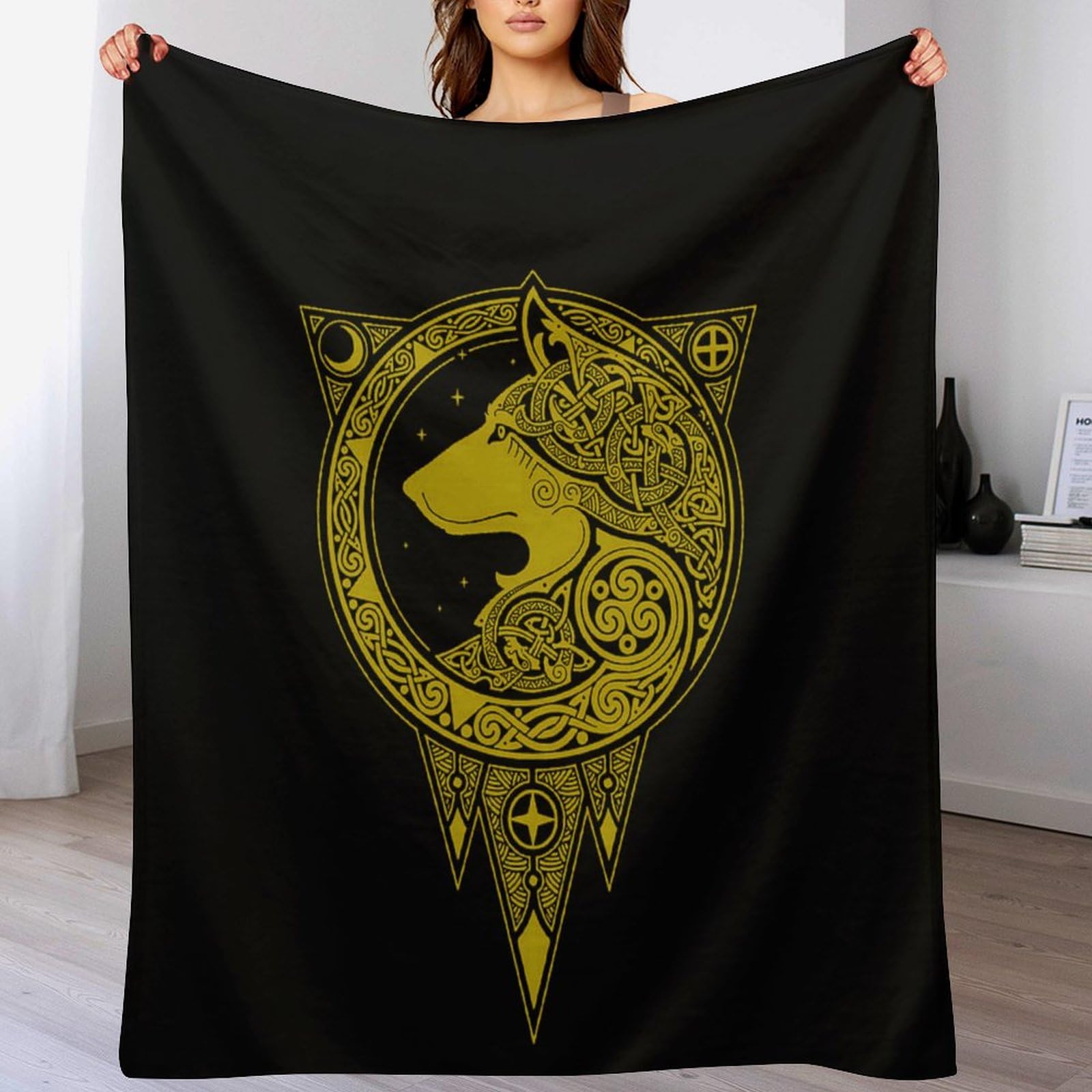 Couverture Viking grand lit 180x200 entretien facile à la machine pour canapé