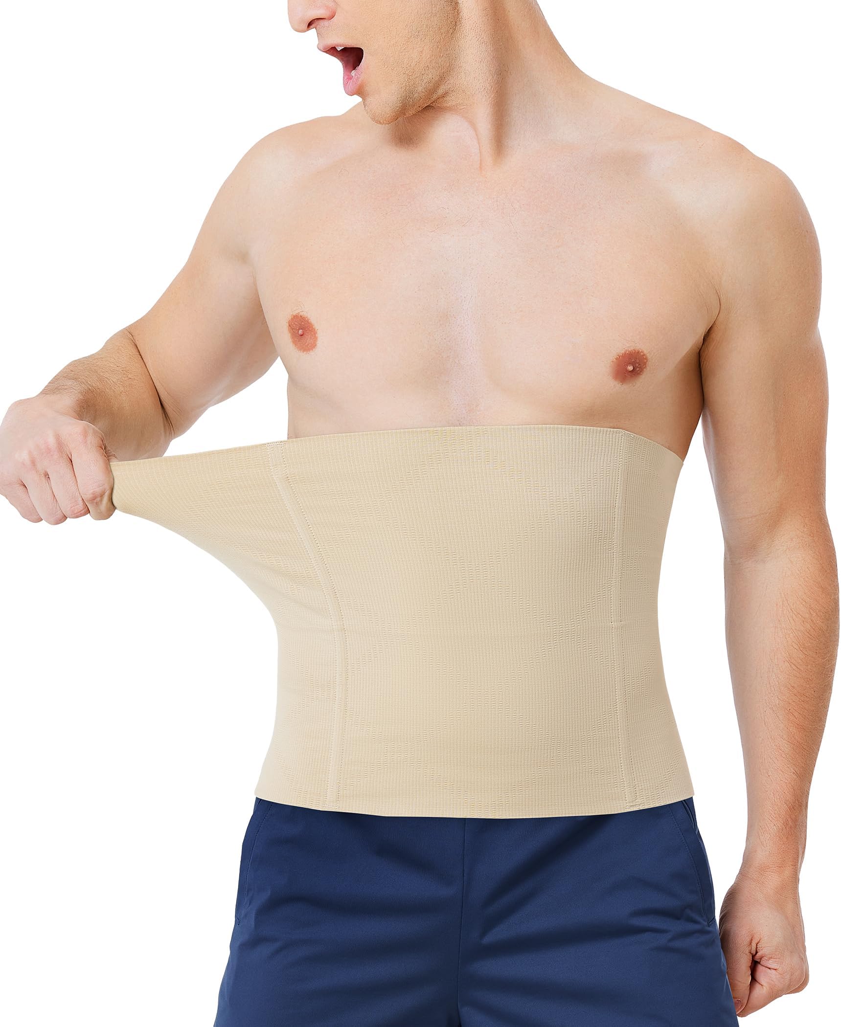 Seamless Waist Trainer for Men Corset Tummy Control Shapewear Under Clothes Waist Slimmer Girdle