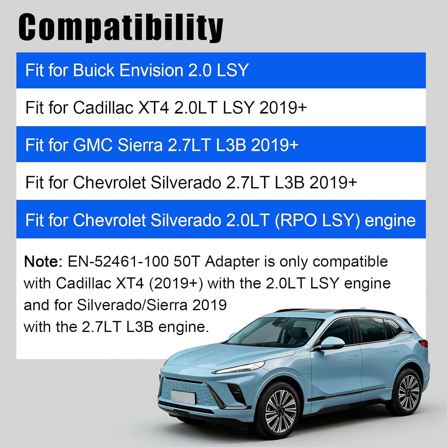 EN-52461 EN-52436 Engine Camshaft Timing Tool Kit Fit for GMC Sierra Chevy Silverado 2.7L L3B 2.0L LSY, Fit for Buick Envision & Fit for Cadillac XT4 2.0LT LSY, EN-52442 EN-52476 EN-52462