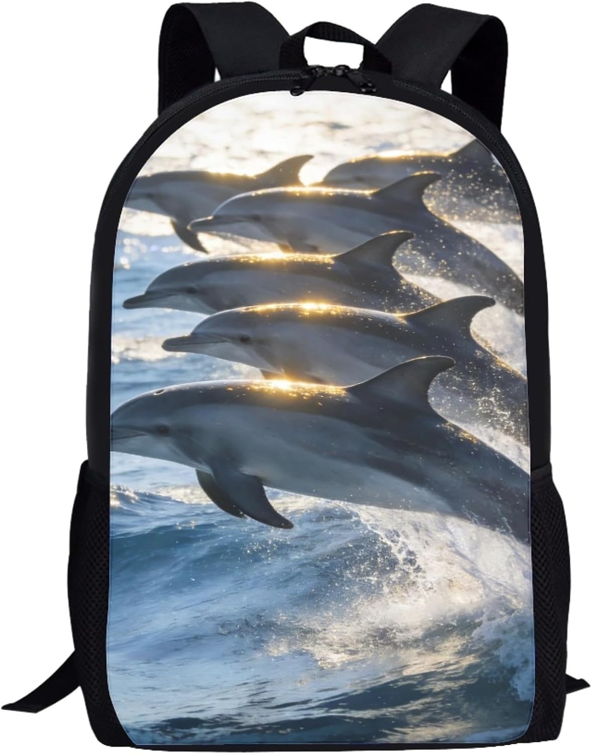Amzbeauty Otter Print Primary Elementary School Bag Kids Fishing Backpack Holiday Gift Fashion Lightweight Small Book Bag