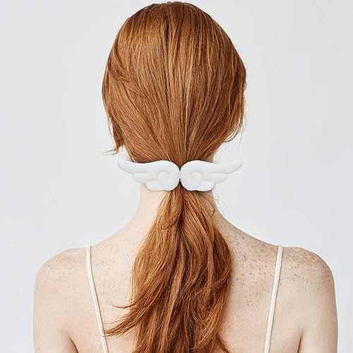 Miniatura 6 de 3 pares de pinzas para el pelo de ángel, lindos y adorables pasadores de cuero, horquillas de dibujos animados lindos pasadores de felpa accesorios