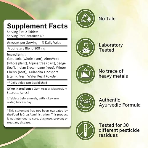 Miniatura 2 de Tabletas de hierbas Ivy's Mukta Vati - Fórmula ayurvédica