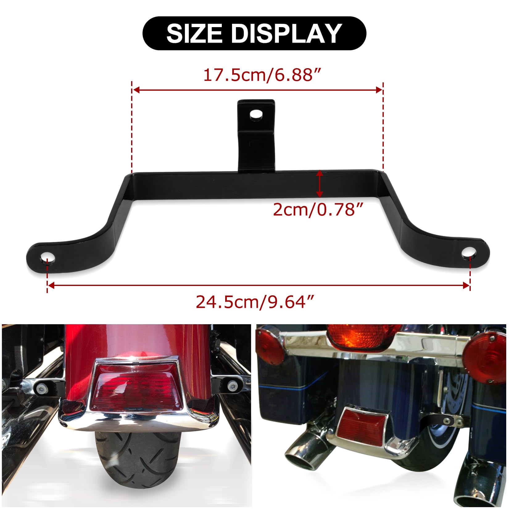 Psler Saddlebag Saddle Bag Guard Eliminator Support Bracket For