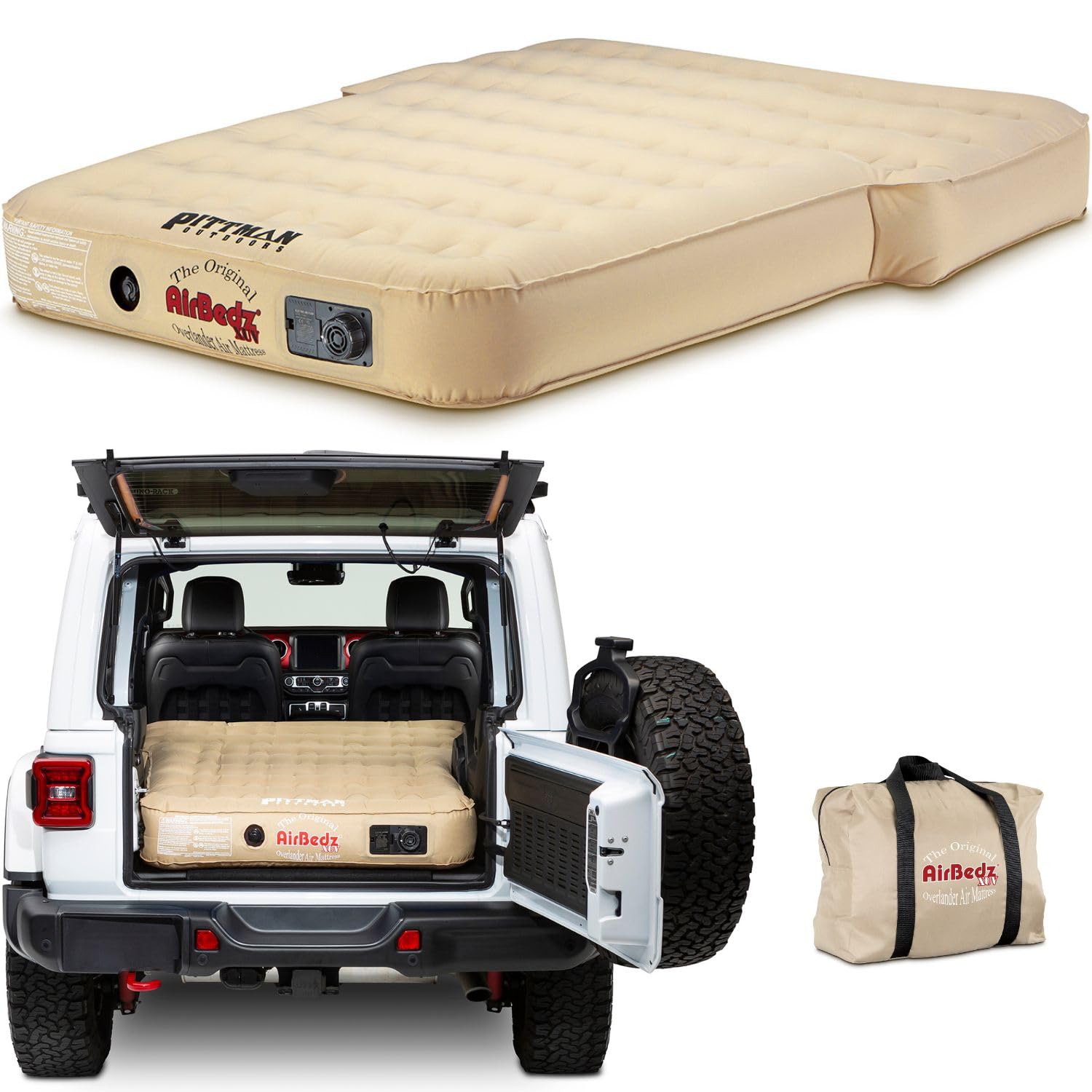 AirBedz PPI XUV Tan Jeep, SUV and Crossover Vehicle Rear Seats Mattress