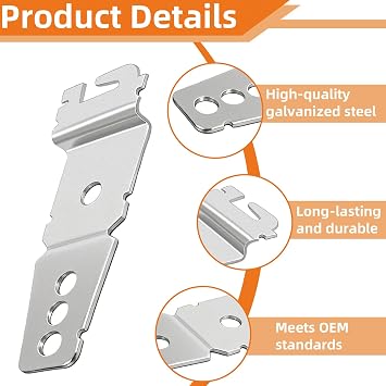4 Pcs 8269145 Dishwasher Mounting Bracket with Screws,Universal Dishwasher Clips Compatible with Whirlpool Kenmore KitchenAid Maytag Dishwasher,Dishwasher Clips Replaces 8269145 WP8269145VP