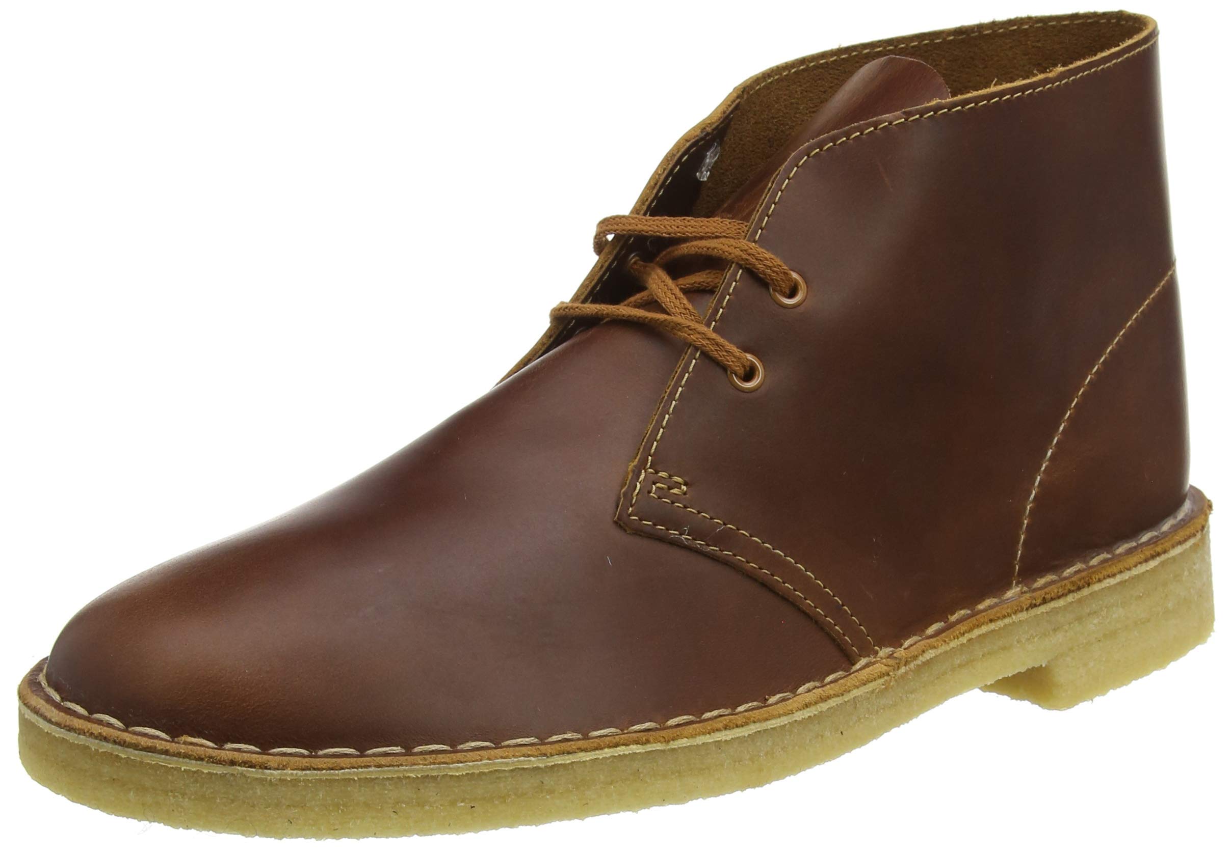 CLARKS Men's Desert Boot Chukka Boot, Black Leather, 13 M US