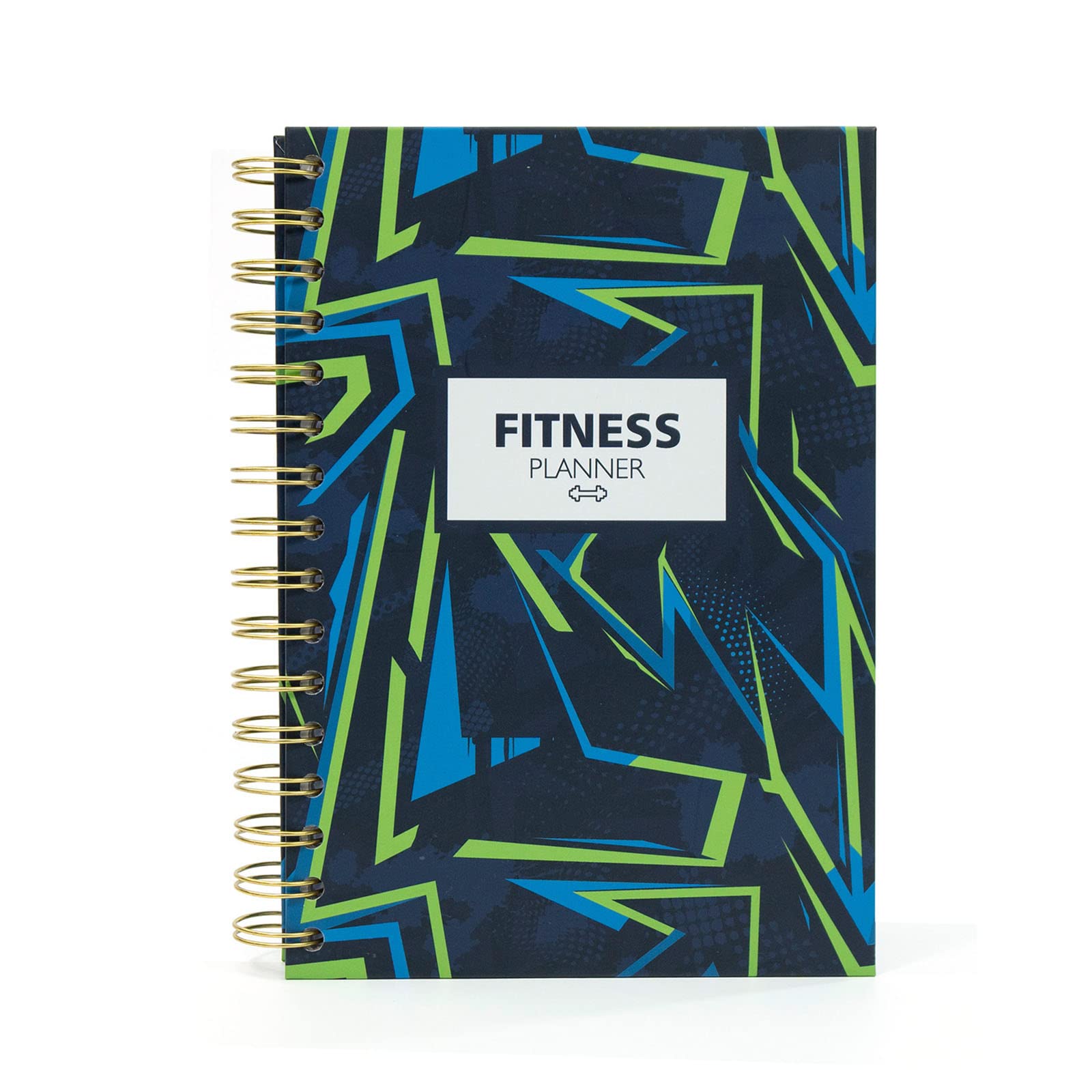 Pianificatore di Fitness Quaderno a Spirale Cibo per Esercizi a Righe Diario per Regalo Sportivo Body Manager Programma di Fitness di 12 Settimane,Black,A5(210 * 148mm)